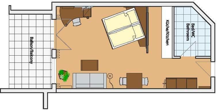 Serviced Apartments Kurpfalzhof Oftersheim Bilik gambar